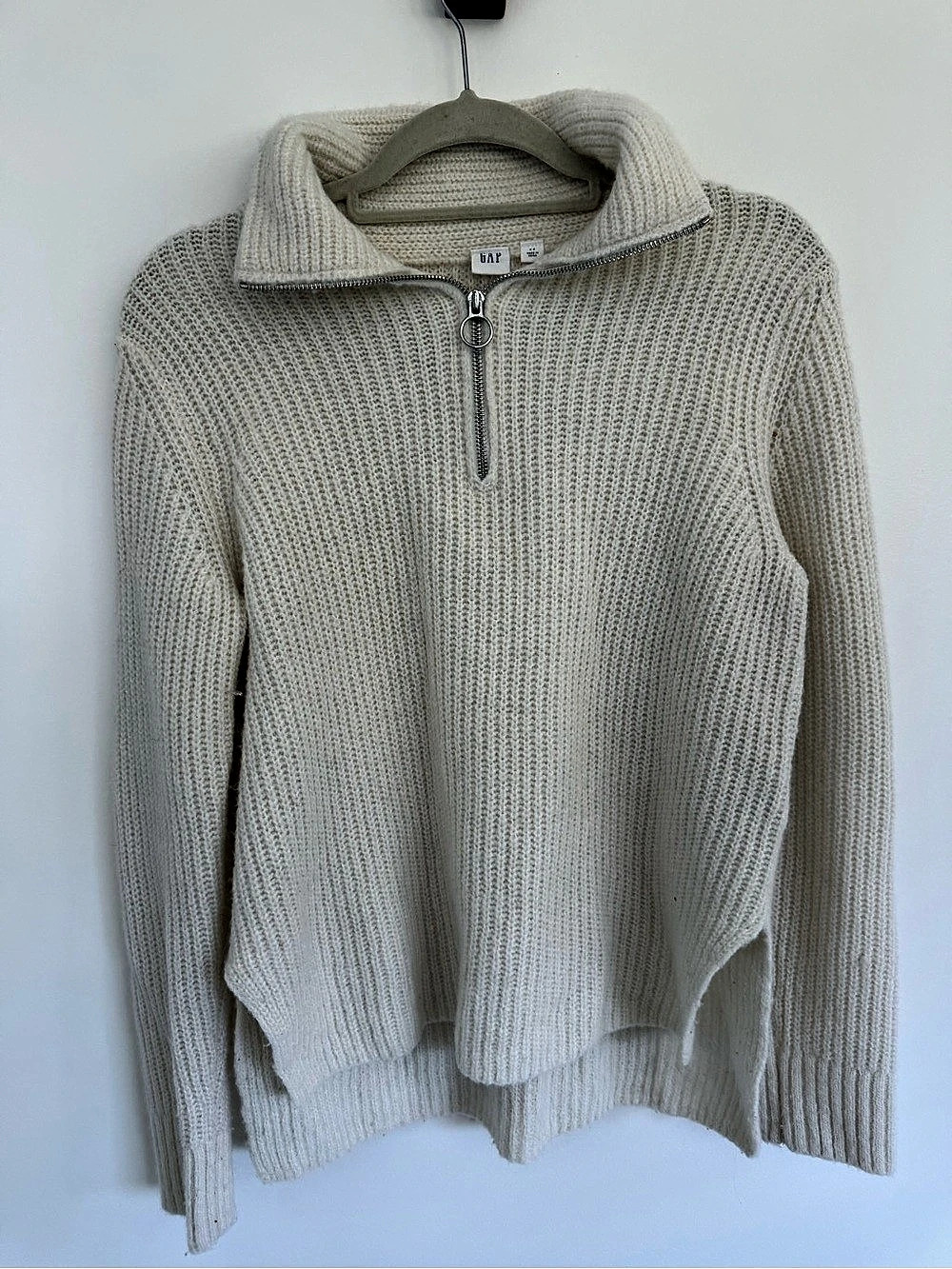 Gap Quarter-Zip Sweater Cream